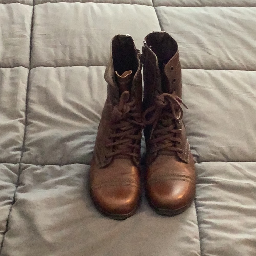 Womens Brown combat boots